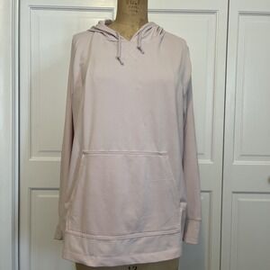 Nike Dri Fit Women's Plus 1x Training Loose‎ Fit Pullover Hoodie Blush Pink